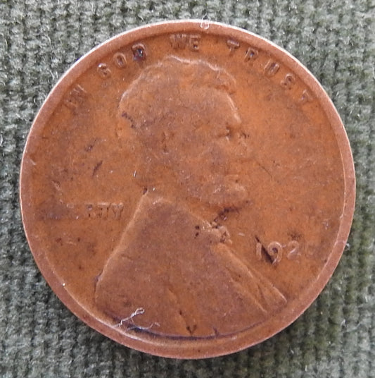 USA American 1920 1 Cent Wheat Lincoln Coin