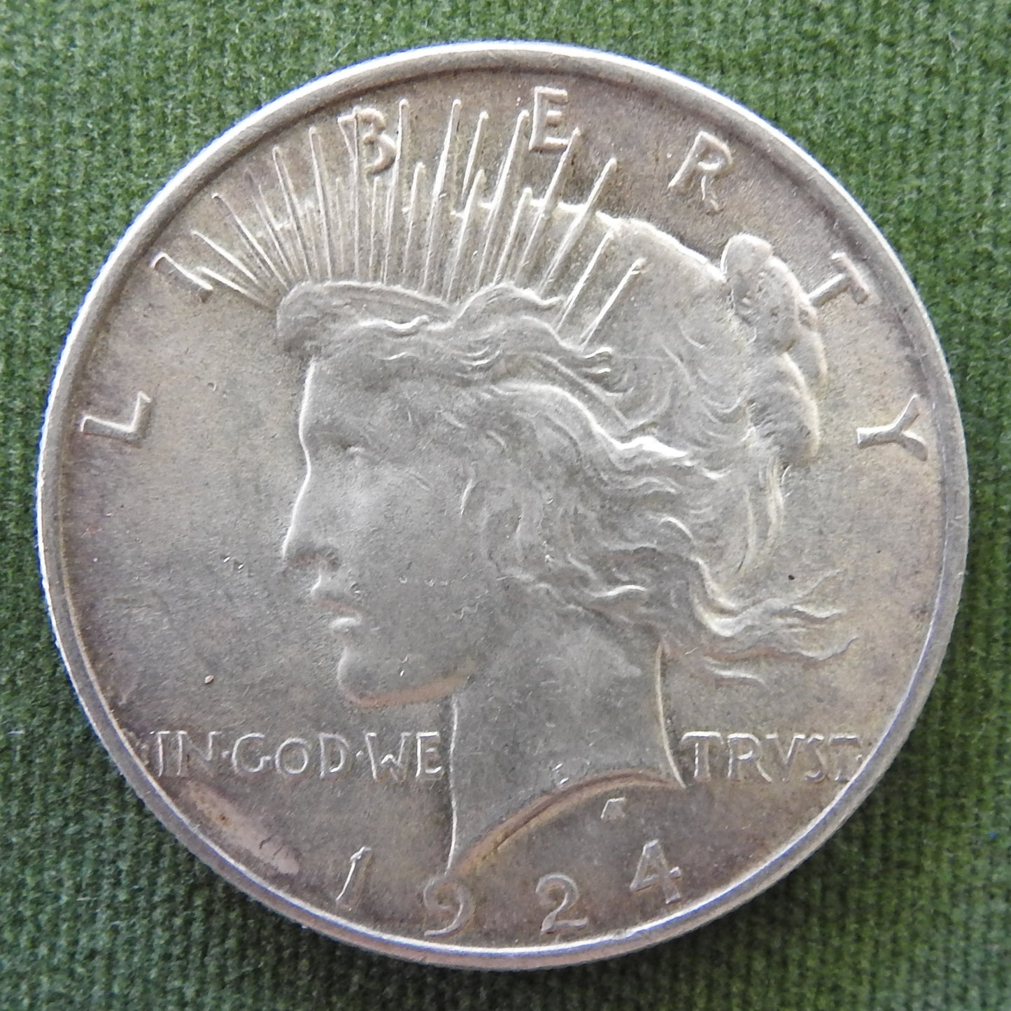 USA American 1924 Silver Peace Dollar
