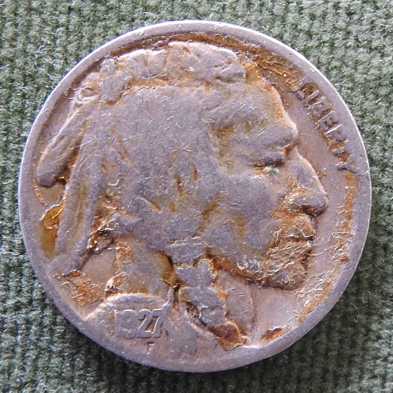 USA American 1927 Buffalo Nickel Coin