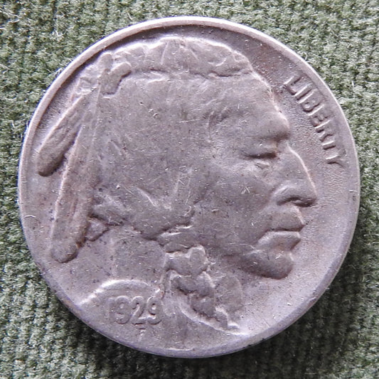 USA American 1929 Buffalo Nickel Coin