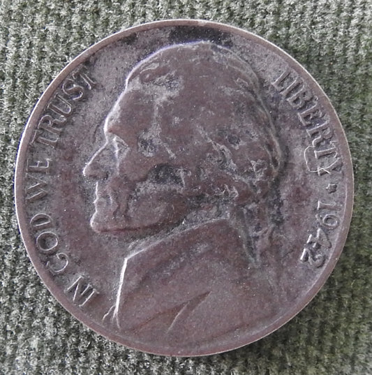 USA American 1942 P Nickel Jefferson Coin - Circulated