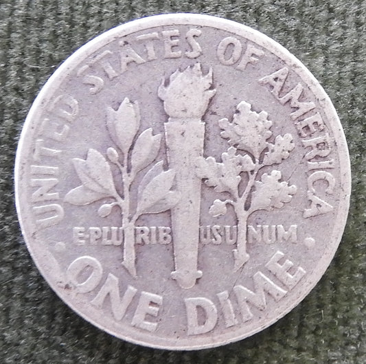 USA American 1946 Dime Roosevelt Coin - Grades as Very Good to Fine