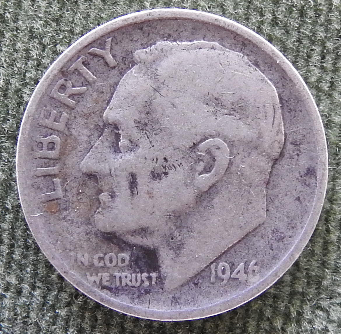 USA American 1946 S Roosevelt Dime Coin