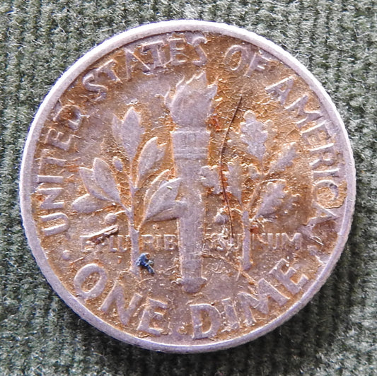 USA American 1948 Roosevelt Dime Silver Coin