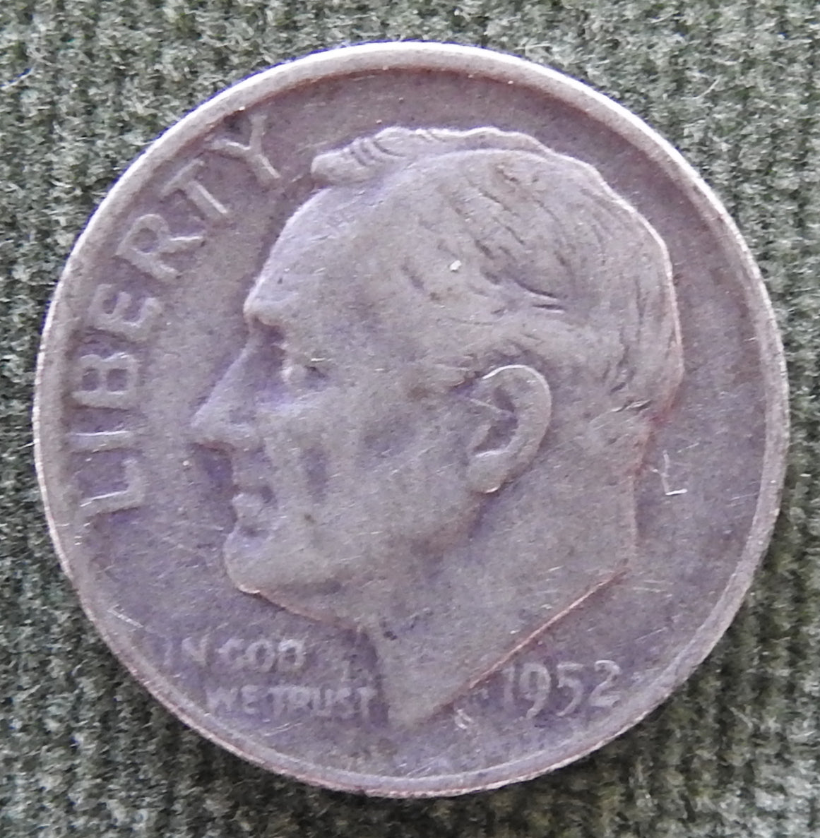 USA American 1952 S Dime Roosevelt Coin - Circulated