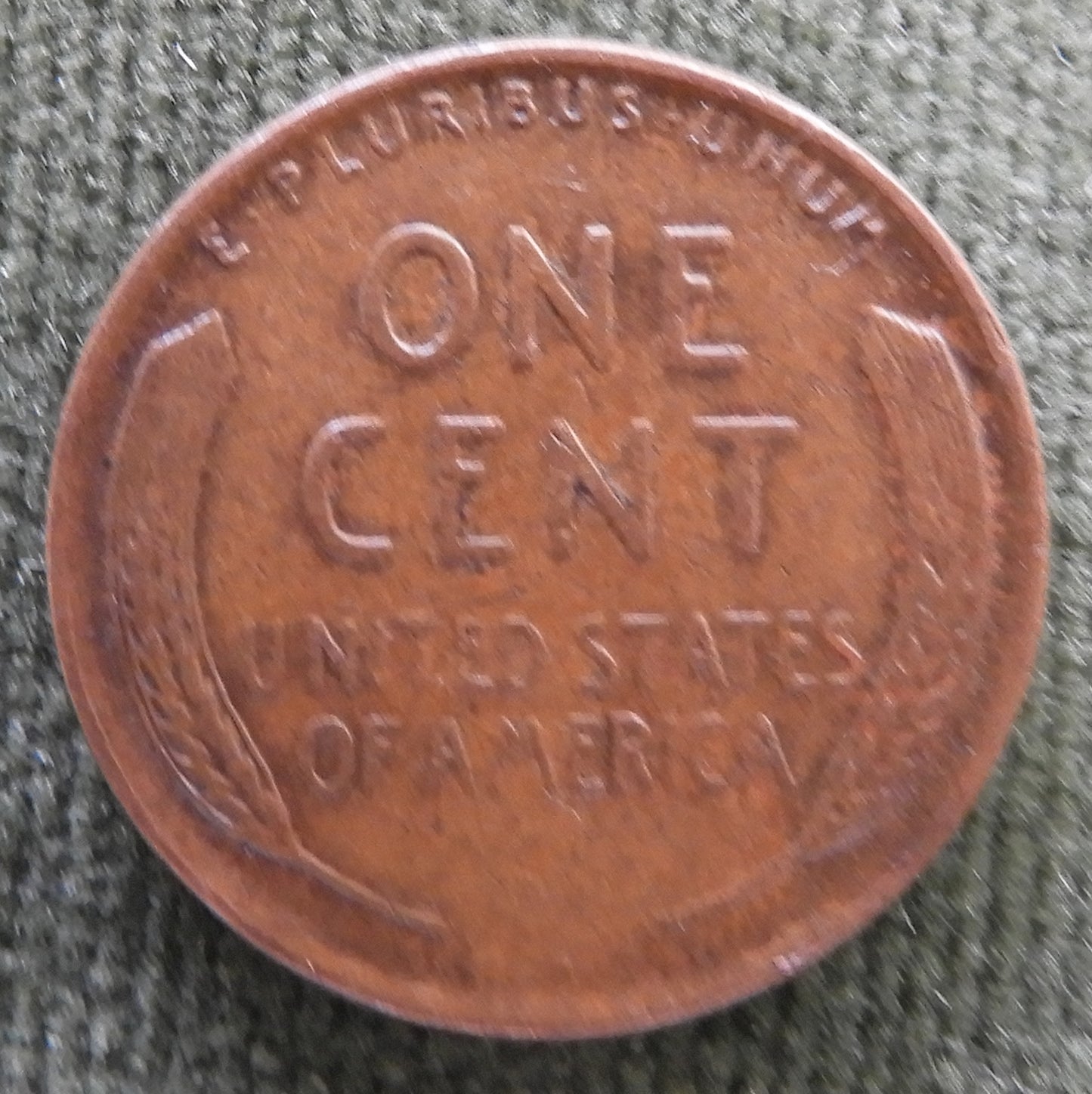 USA American 1953 1 Cent Lincon Wheat Coin - Grades as Fine