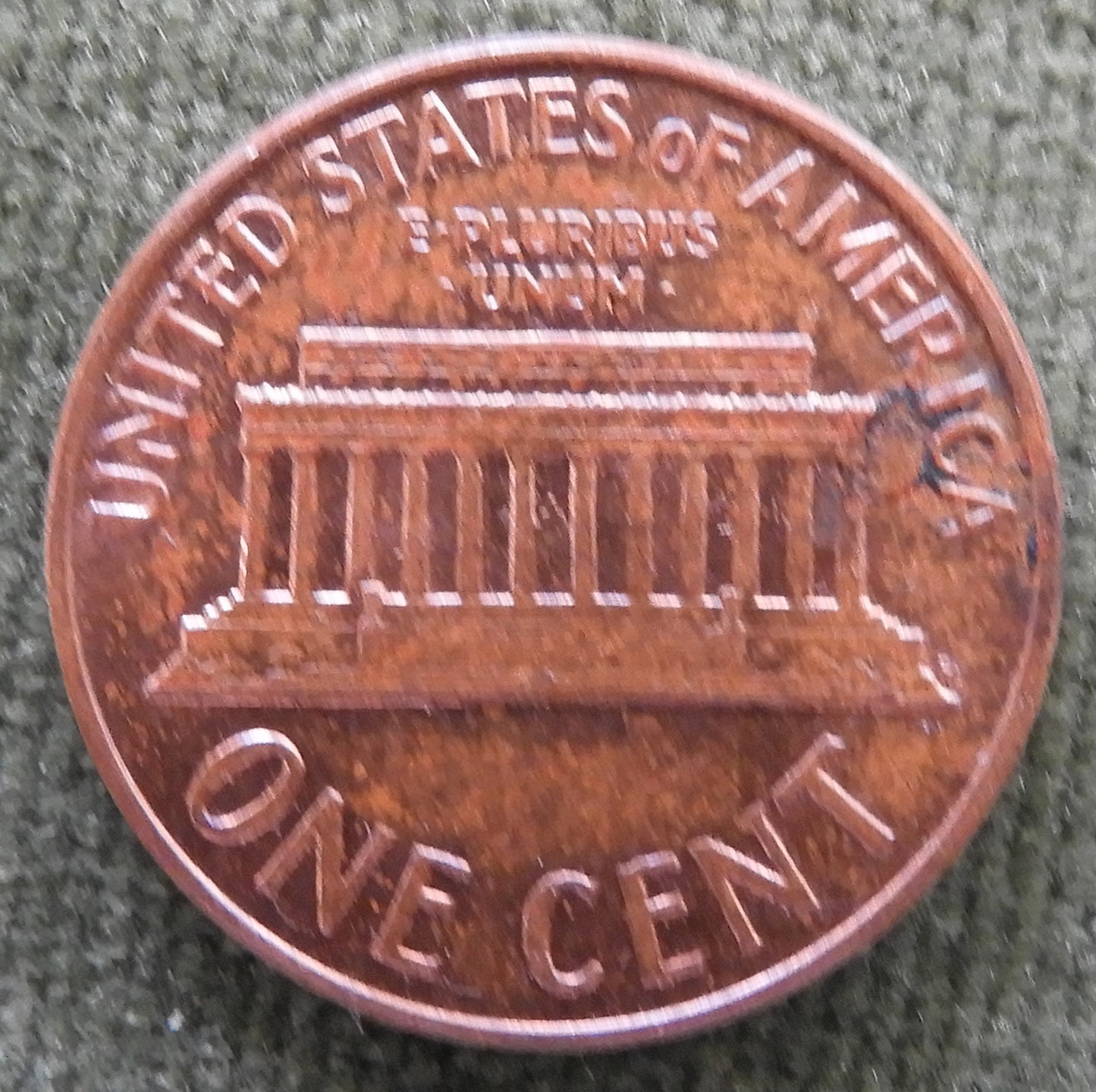 USA American 1960 D 1 Cent Lincoln Memorial Coin - Circulated