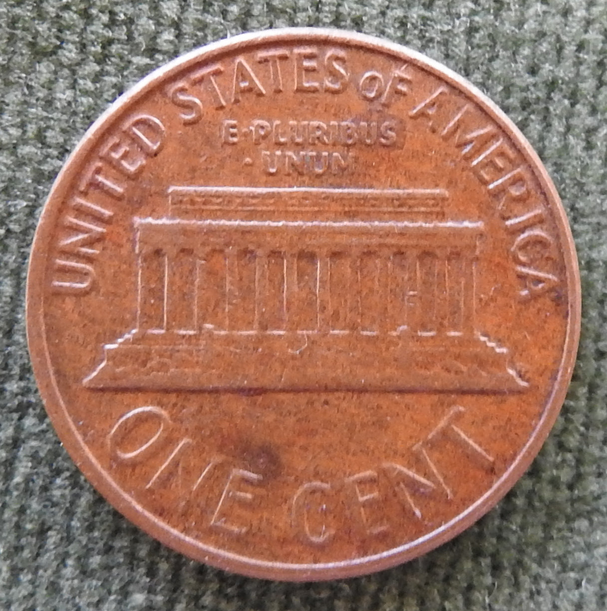 USA American 1961 D 1 Cent Lincoln Memorial Coin - Circulated