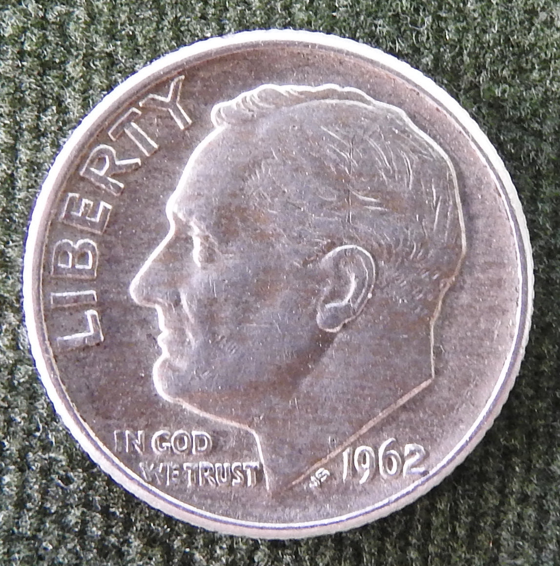 USA American 1962 D Dime Roosevelt Coin - Circulated