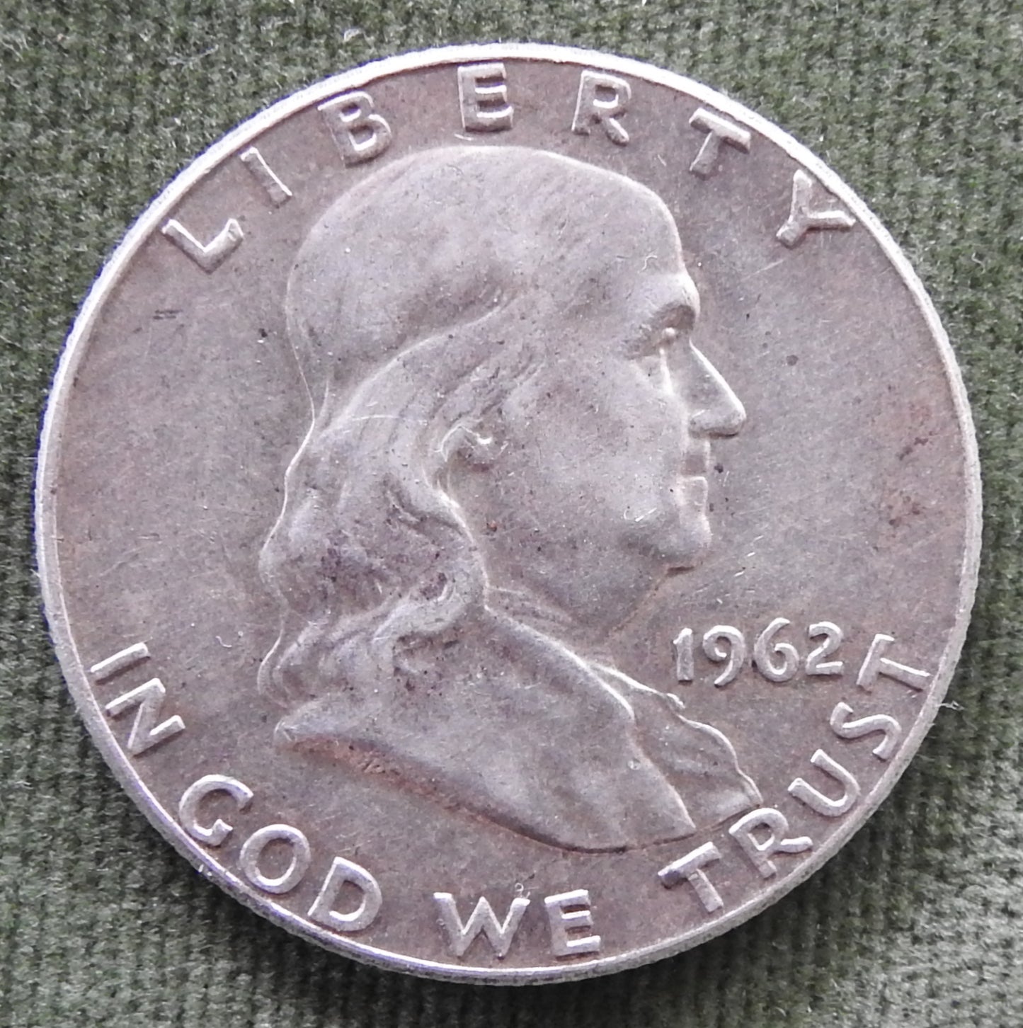 USA American 1962 Half Dollar Franklin Coin