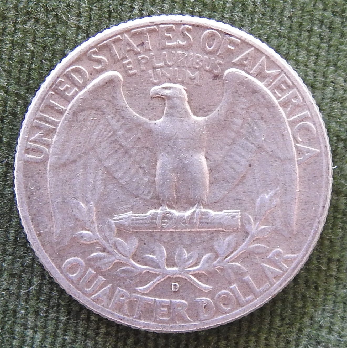 USA American 1964 D Quarter Washington Coin
