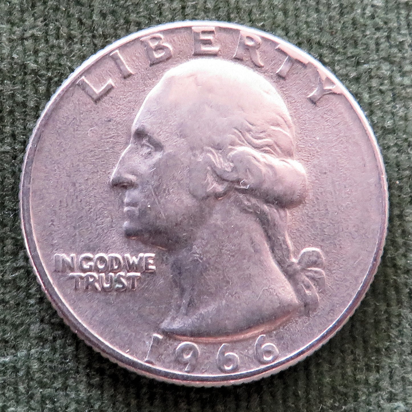 USA American 1966 Quarter Washington Coin - Circulated