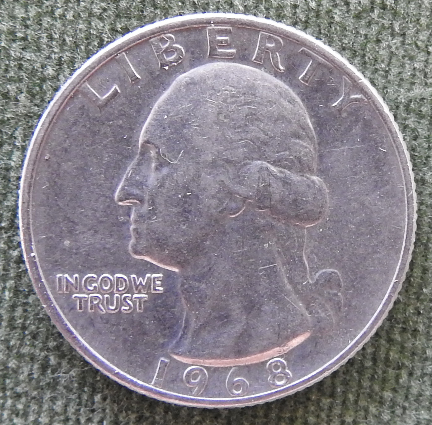 USA American 1968 Quarter Washington Coin - Circulated