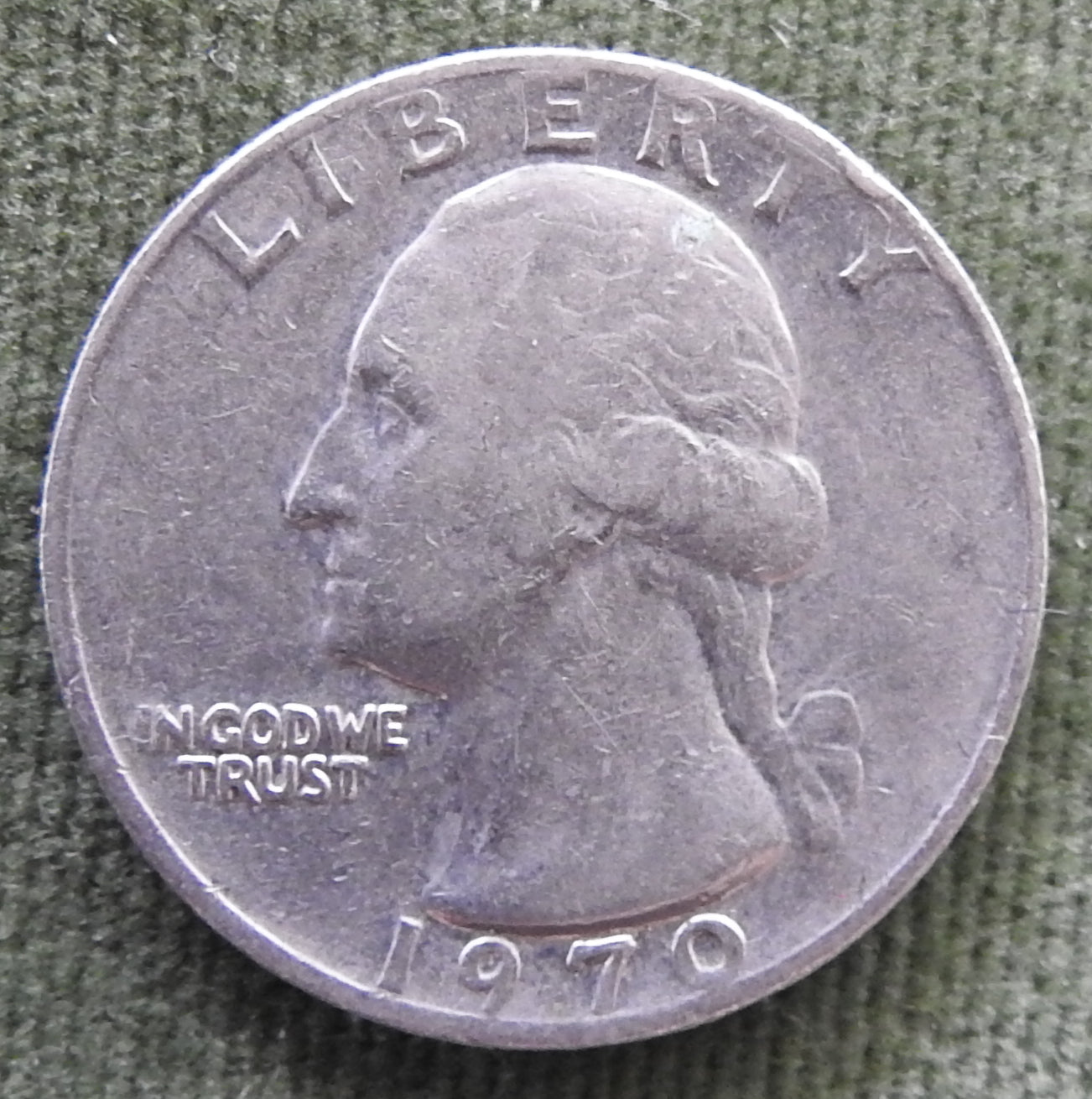 USA American 1970 Quarter Washington Coin