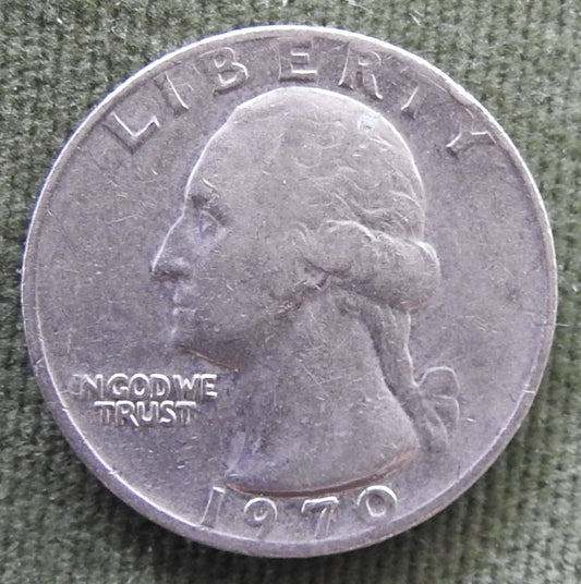 USA American 1970 Quarter Washington Coin