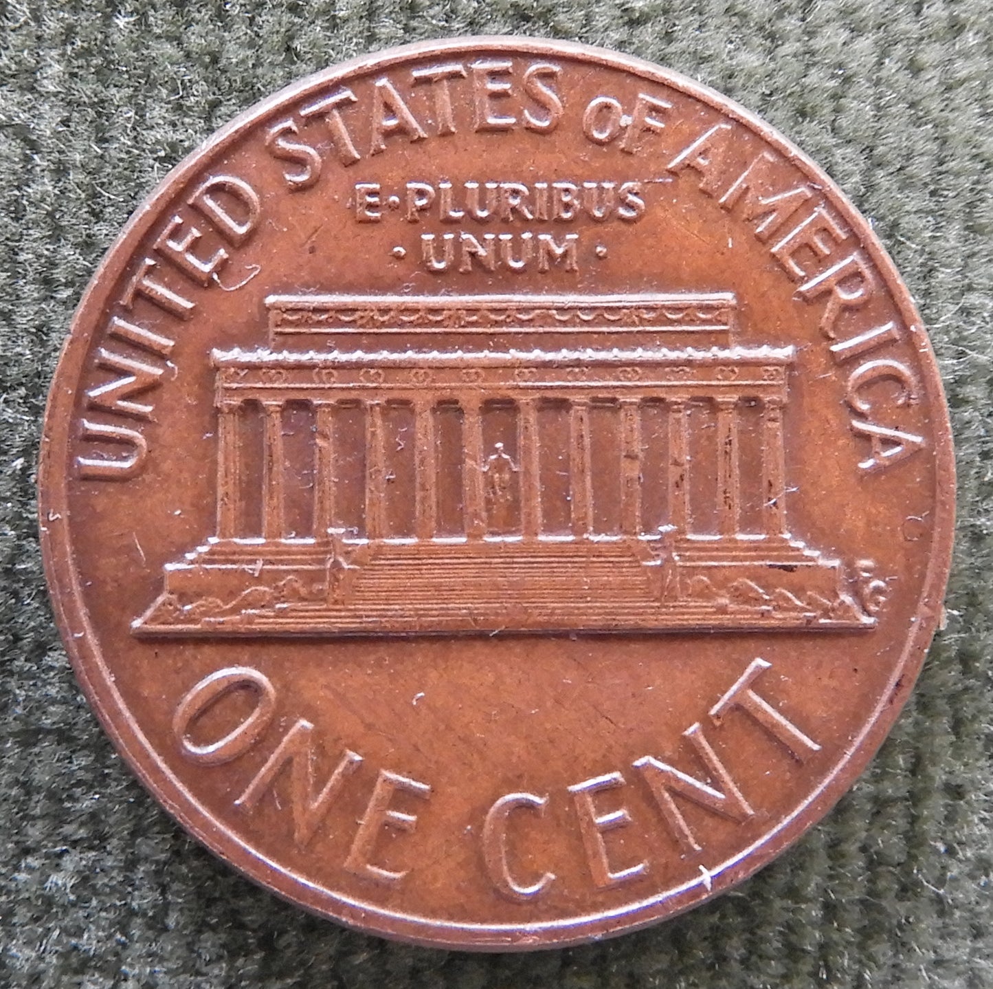USA American 1973 D 1 Cent Lincoln Monument Coin - Circulated