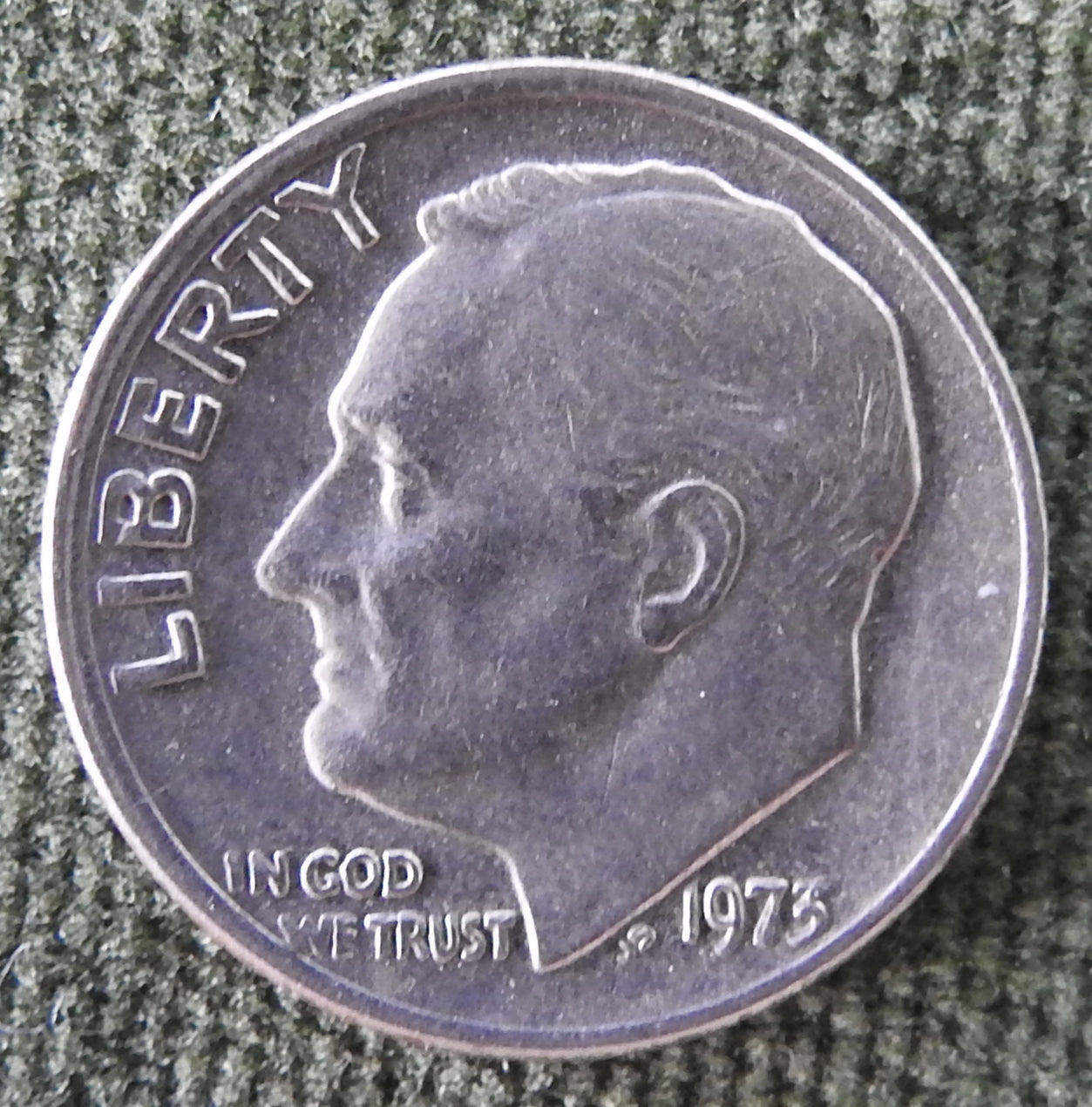 USA American 1973 Dime Roosevelt Coin - Circulated