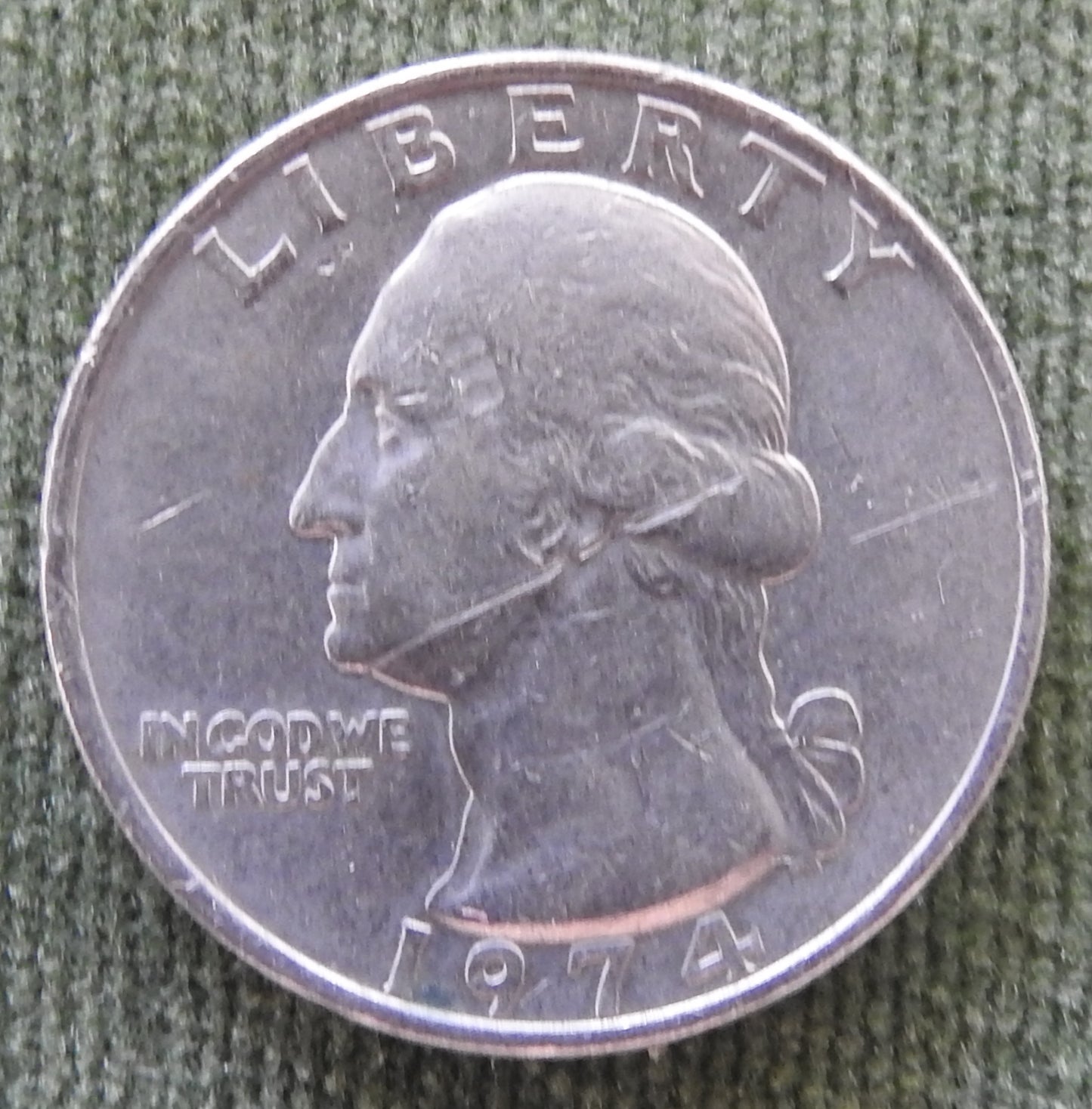 USA American 1974 Quarter Washington Coin