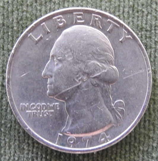 USA American 1974 Quarter Washington Coin