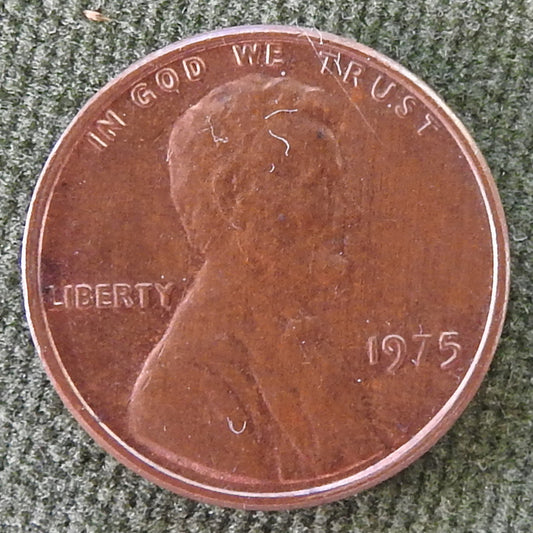 USA American 1975 1 Cent Lincoln Memorial Coin - Circulated