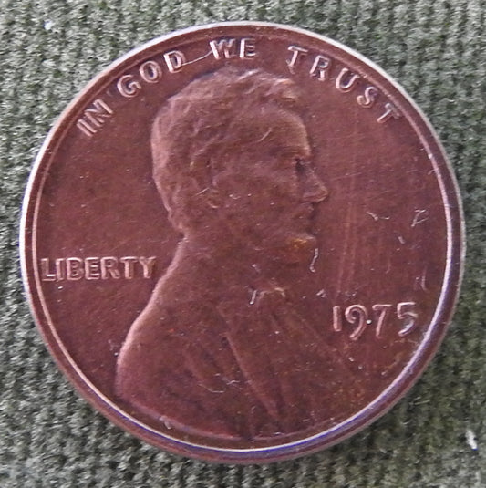USA American 1975 1 Cent Lincoln Memorial Coin - Circulated