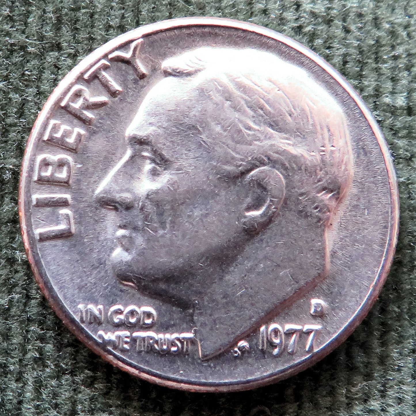 USA American 1977 D Dime Roosevelt Coin - Circulated