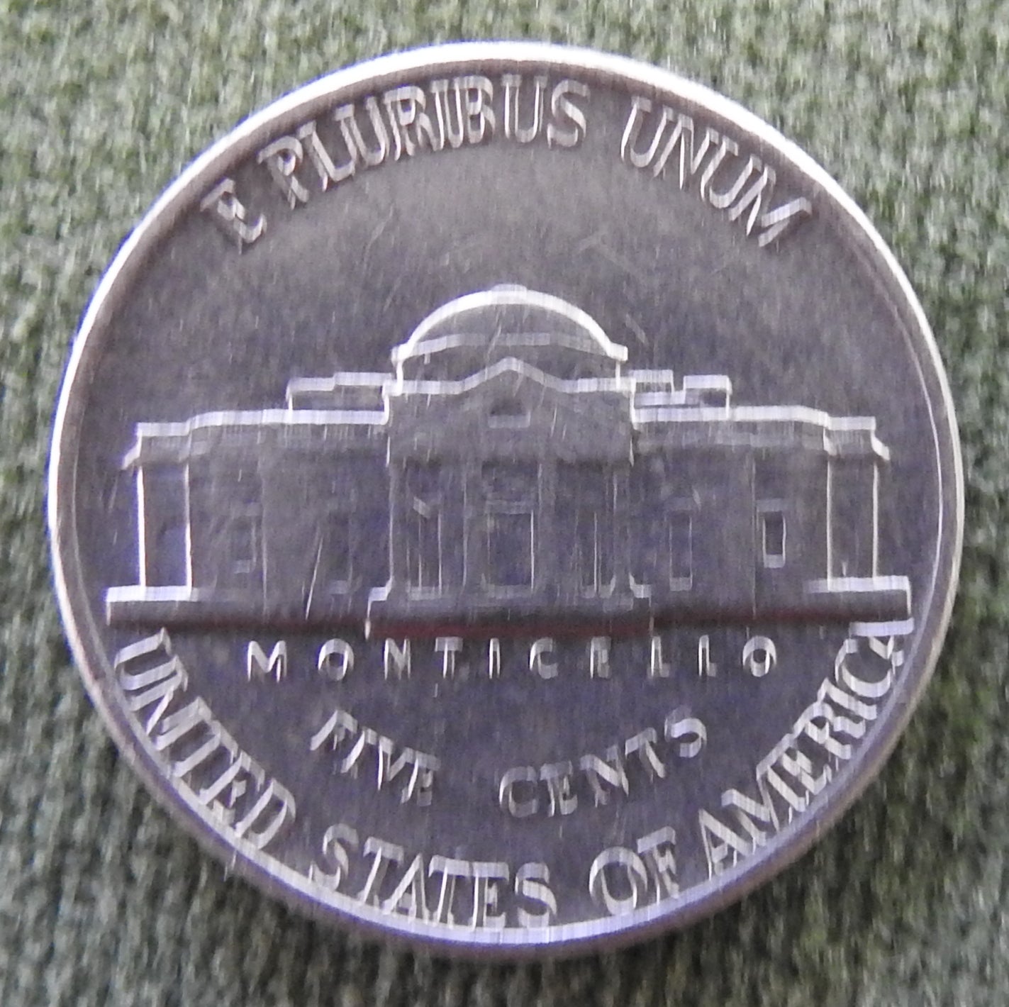 USA American 1977 Nickel Jefferson Coin - Circulated