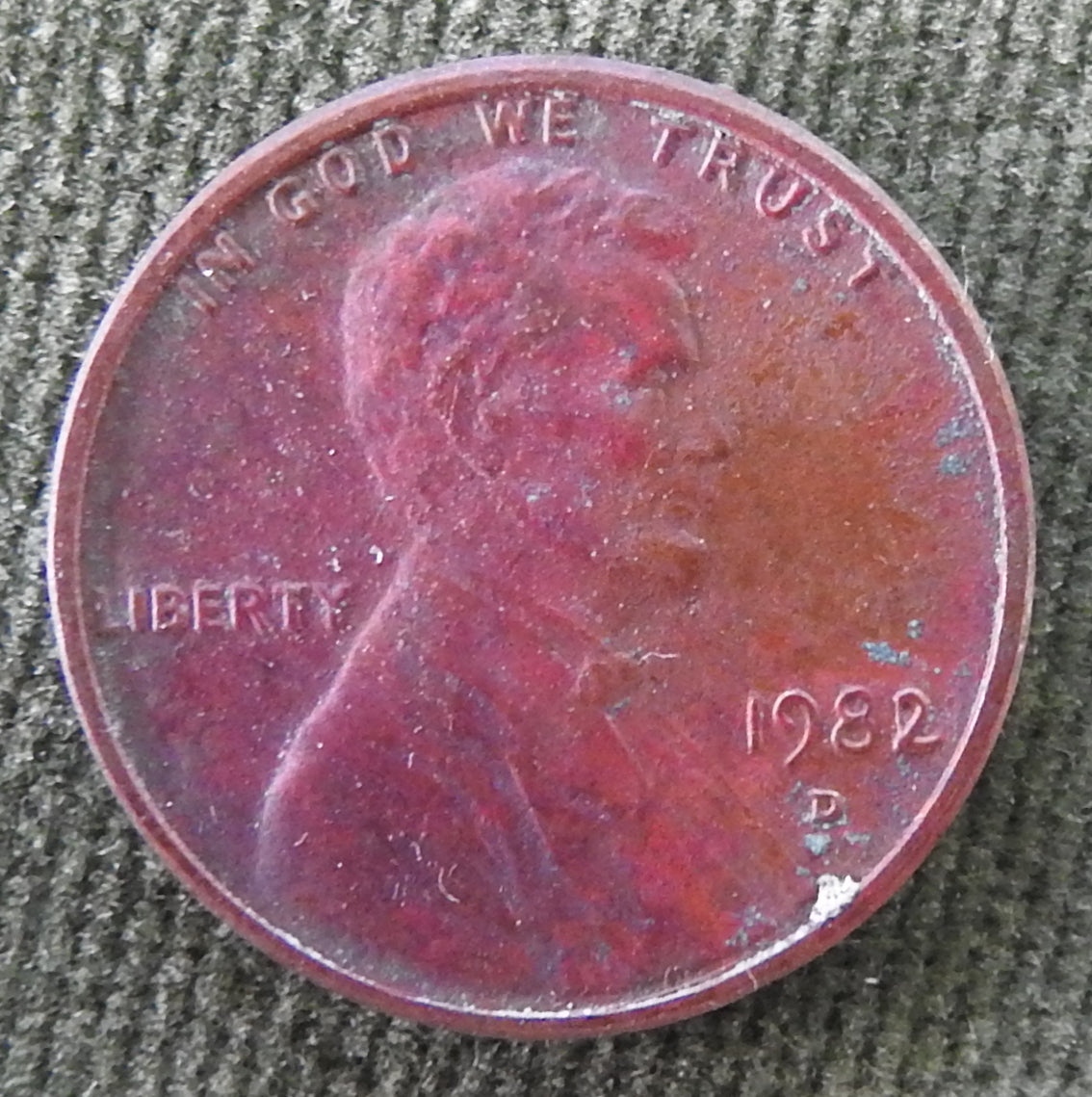 USA American 1982 D 1 Cent Lincoln Monument Coin - Circulated