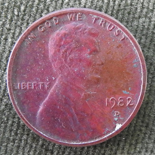 USA American 1982 D 1 Cent Lincoln Monument Coin - Circulated