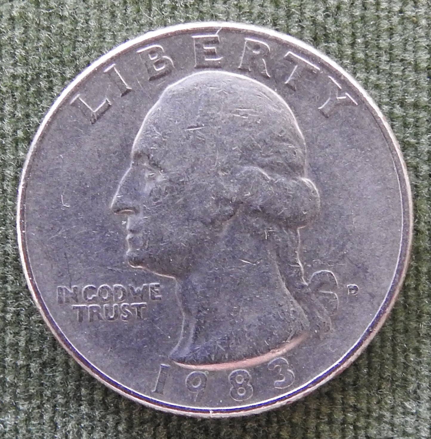 USA American 1983 D Quarter Washington Coin - Circulated