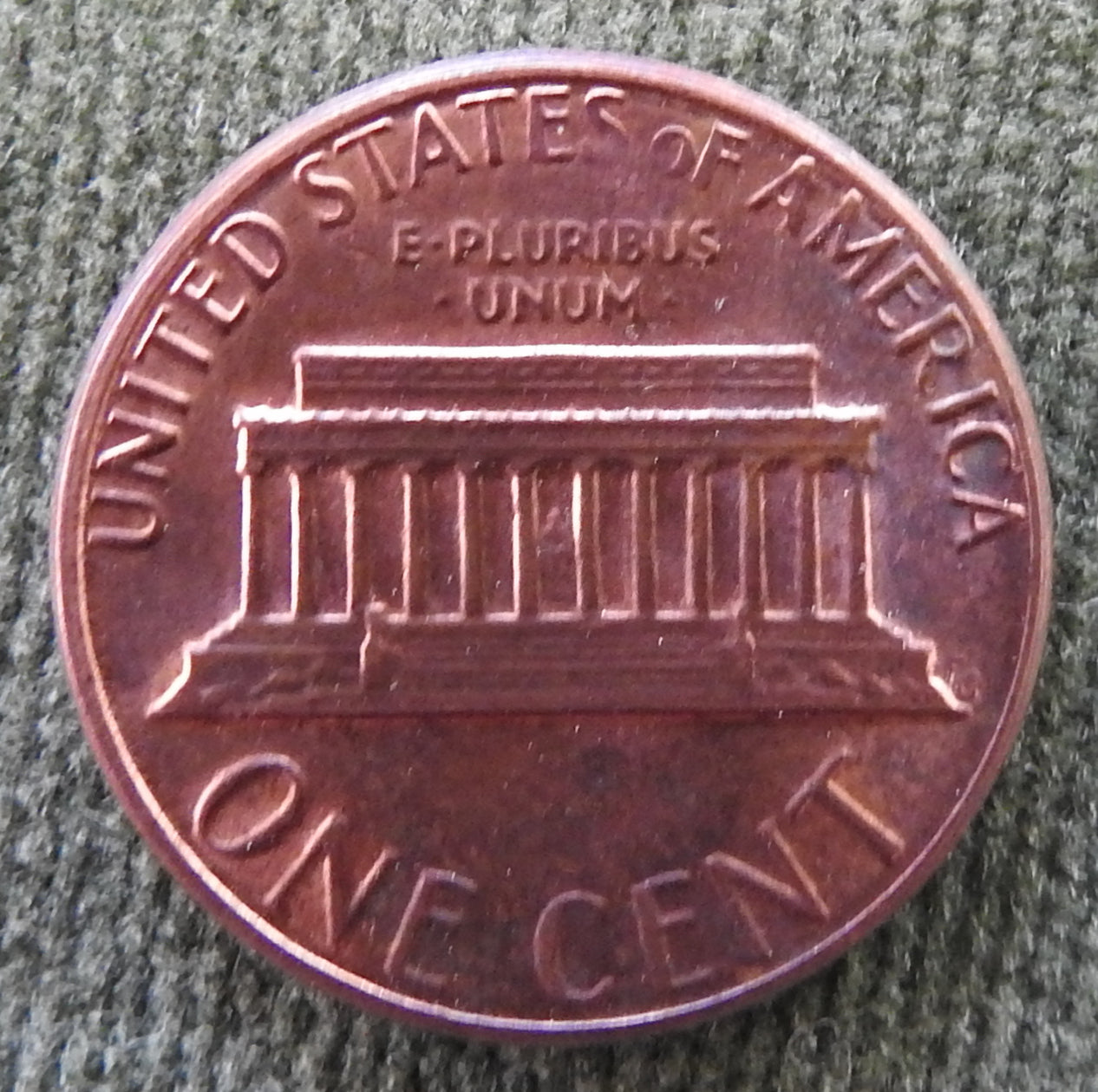 USA American 1985 1 Cent Lincoln Monument Coin