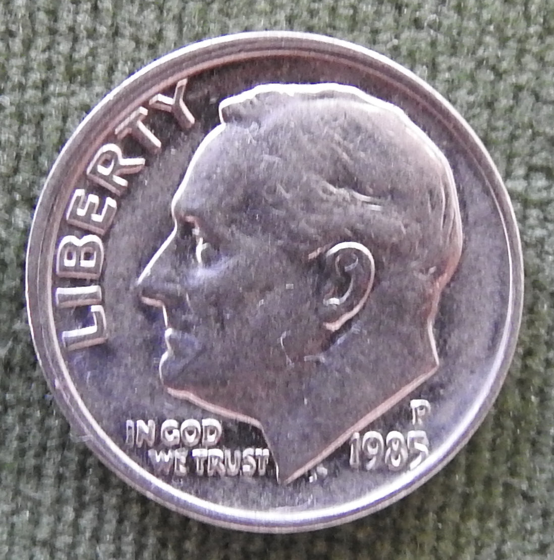 USA American 1985 P Dime Roosevelt Coin