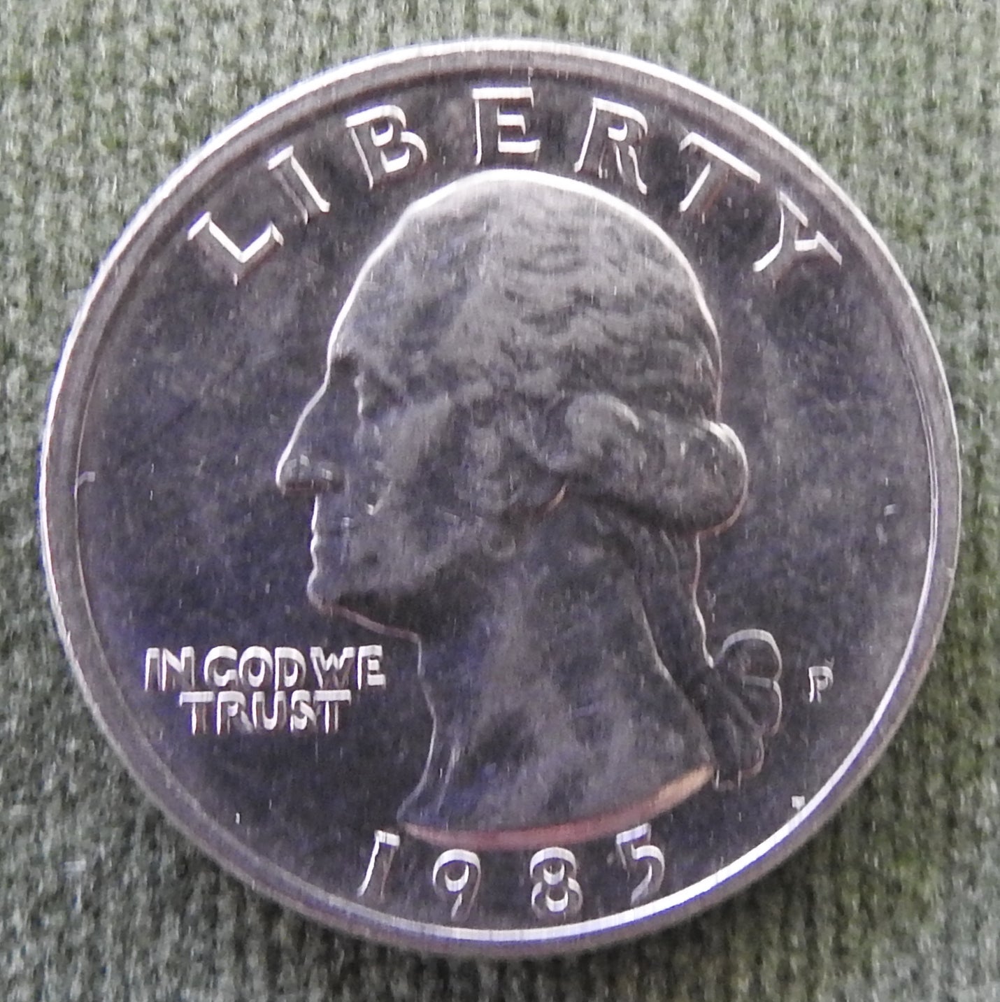 USA American 1985 P Quarter Washington Coin