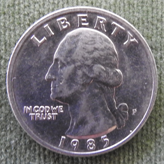 USA American 1985 P Quarter Washington Coin