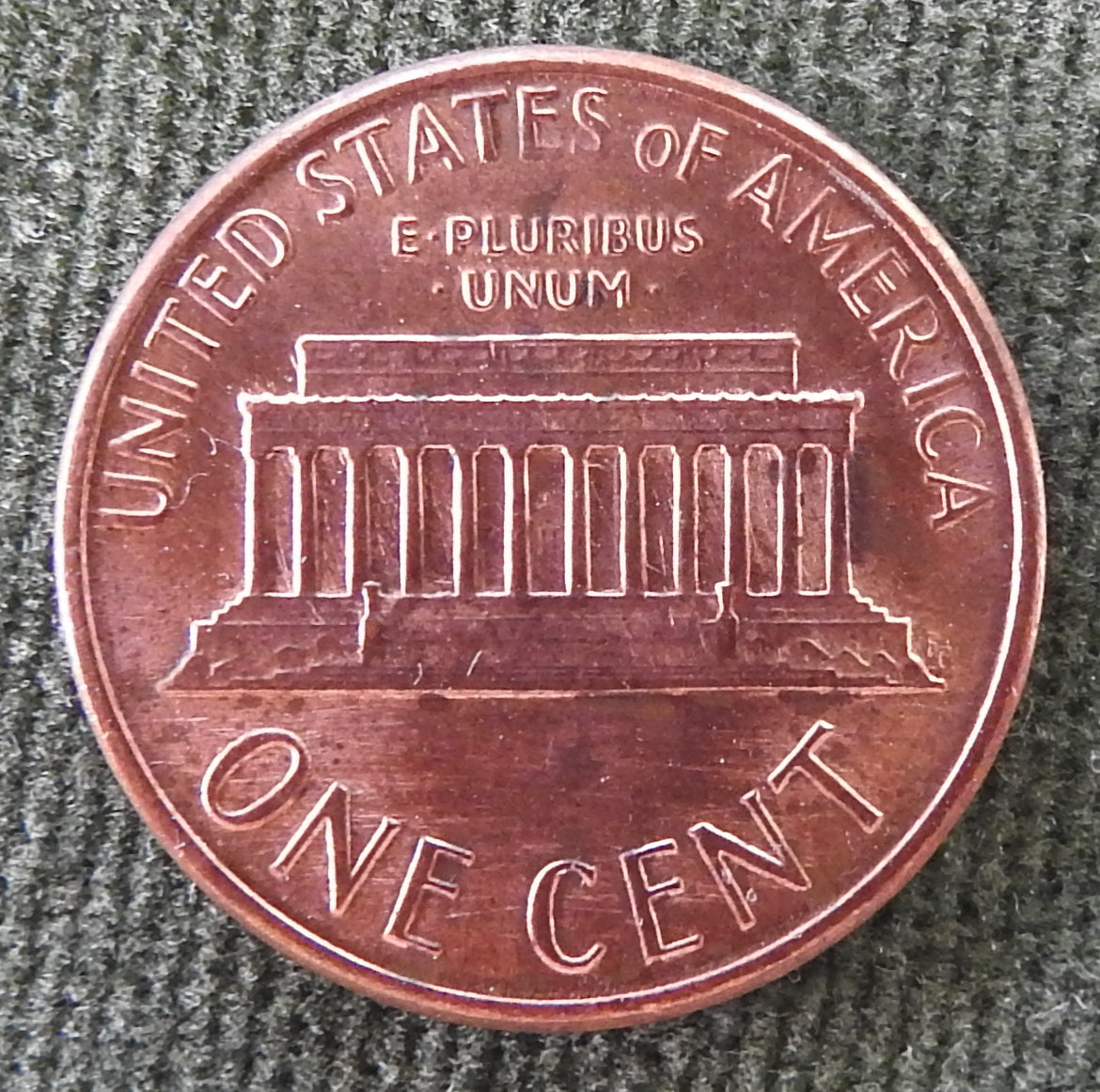 USA American 1986 1 Cent Lincoln Memorial Coin