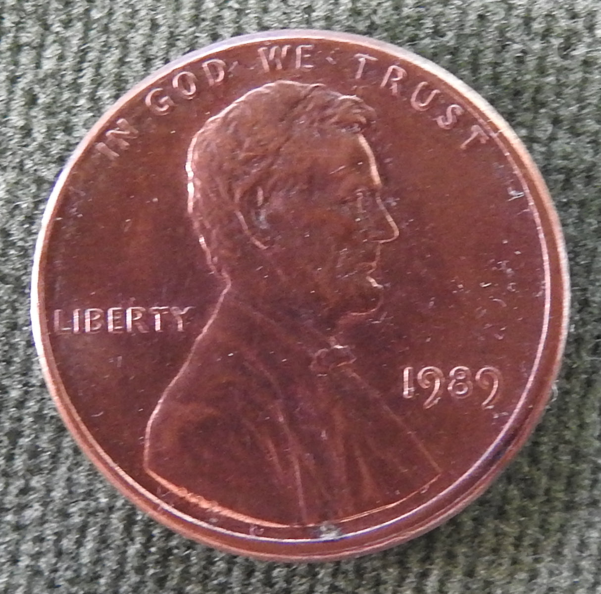 USA American 1989 1 Cent Lincoln Memorial Coin