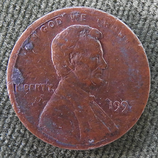 USA American 1992 1 Cent Lincoln Monument Coin - Circulated