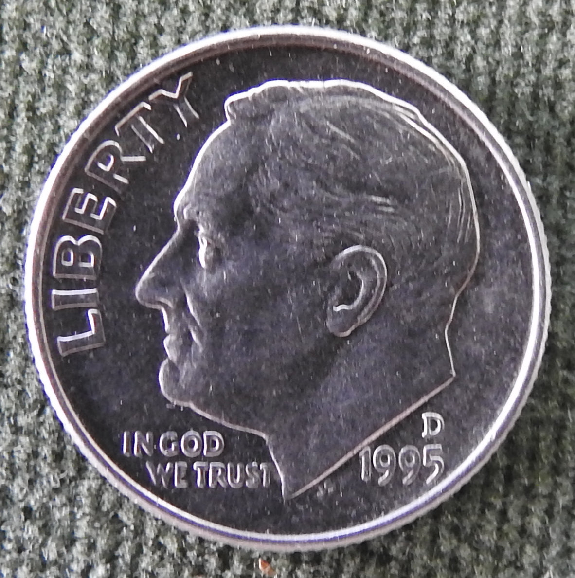 USA American 1995 D Dime Roosevelt Coin - Circulated