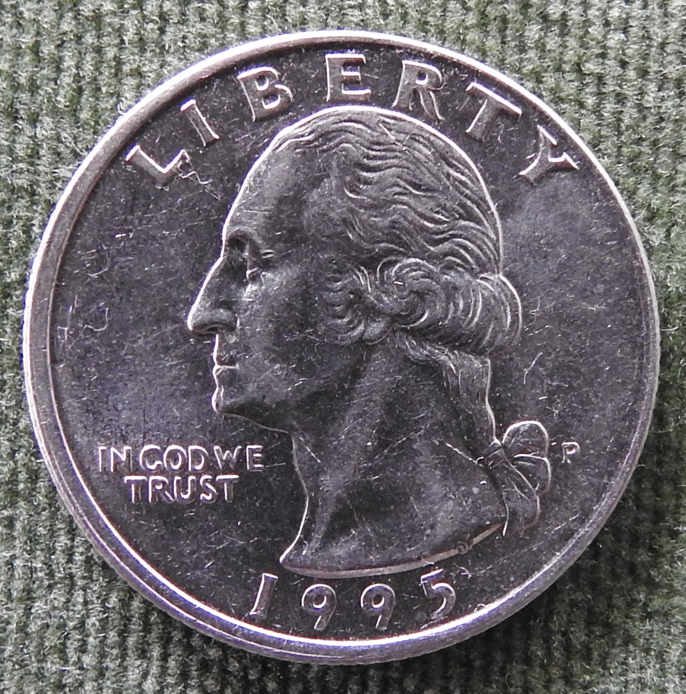 USA American 1995 P Quarter Washington Coin