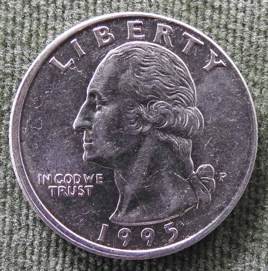 USA American 1995 P Quarter Washington Coin