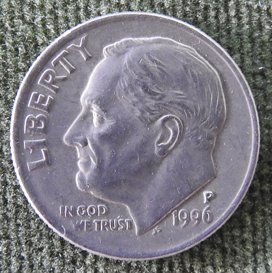 USA American 1996 P Dime Roosevelt Coin - Circulated