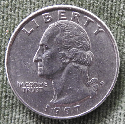 USA American 1997 P Quarter Washington Coin
