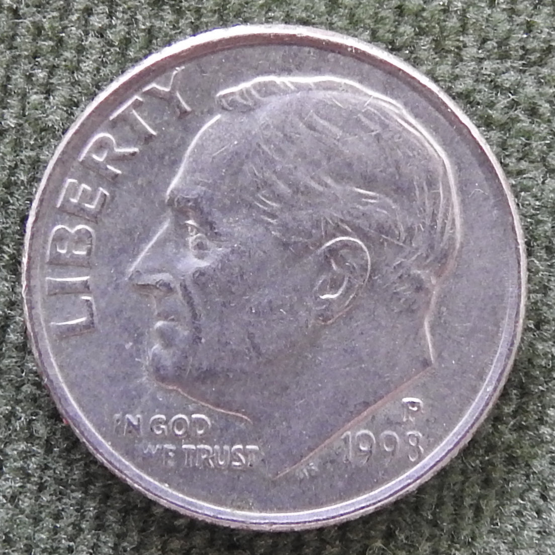 USA American 1998 P Dime Roosevelt Coin