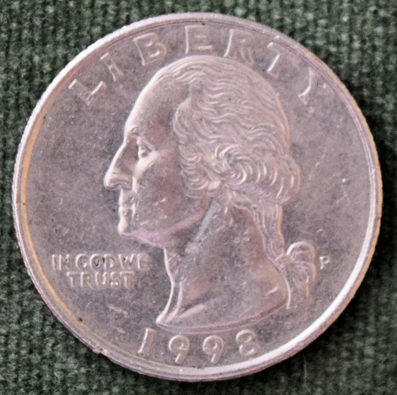 USA American 1998 P Quarter Washington Coin - Circulated