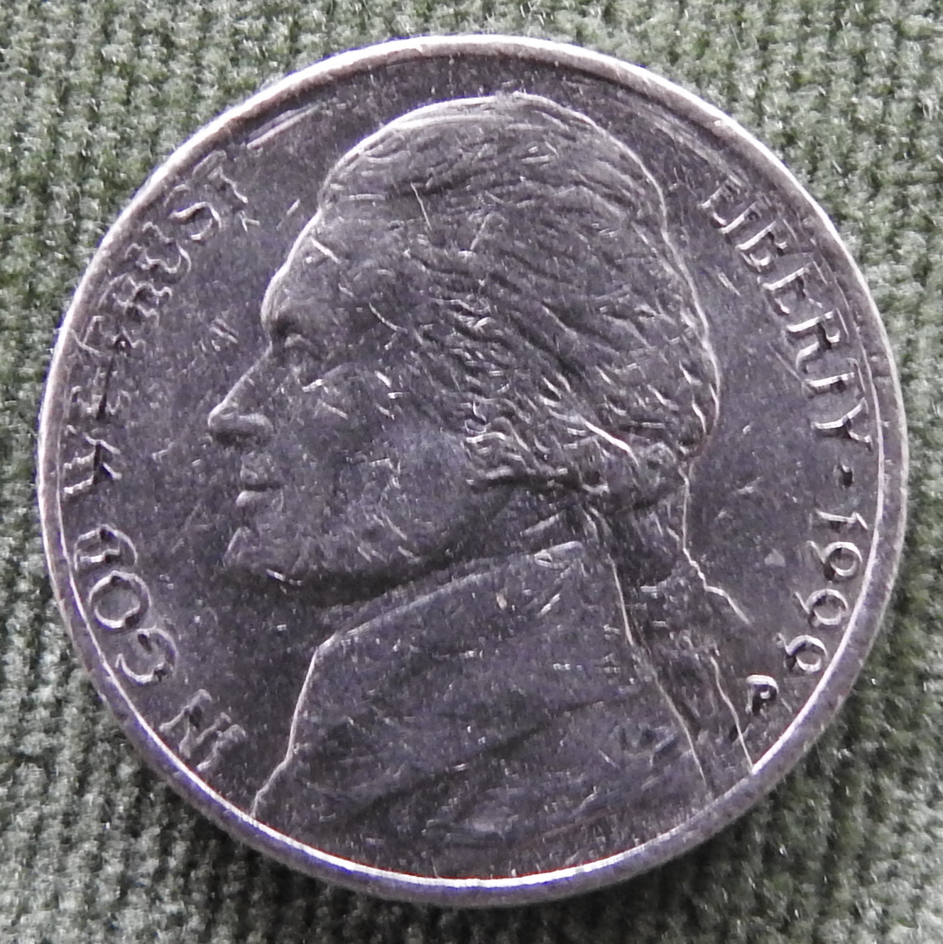 USA American 1993 P Nickel Jefferson Coin