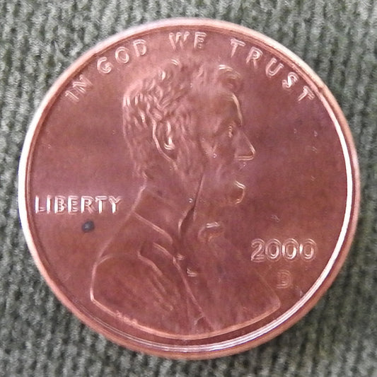 USA American 2000 D 1 Cent Lincoln Monument Coin - Circulated