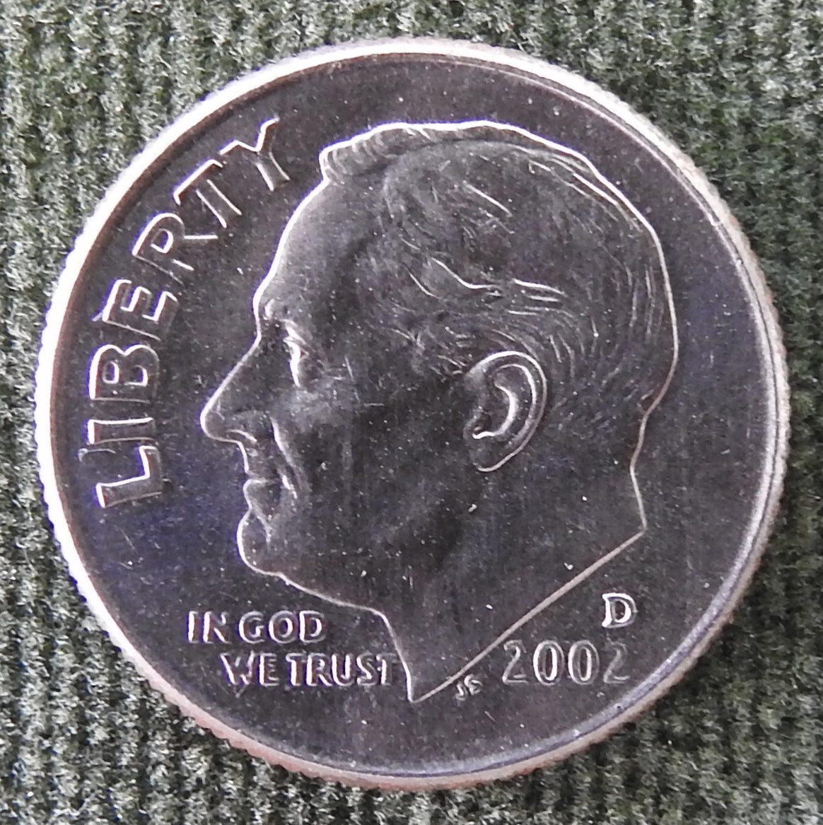 USA American 2002 D Dime Roosevelt Coin - Circulated