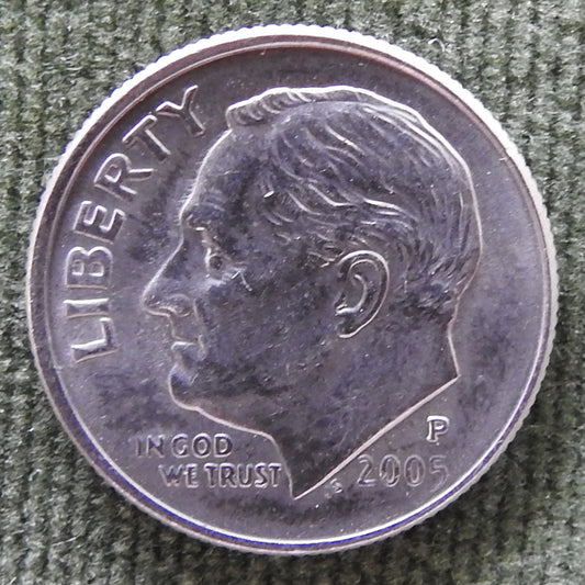 USA American 2005 P Dime Roosevelt Coin