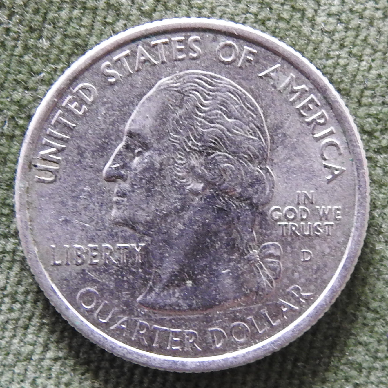 USA American 2007 D Idaho State Quarter Washington Coin 1890