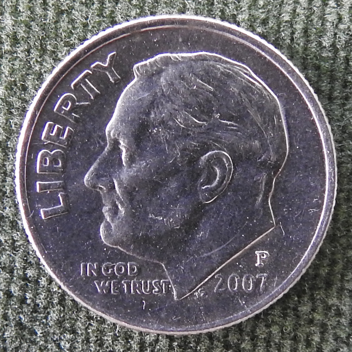USA American 2007 P Dime Roosevelt Coin - Circulated